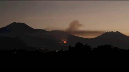 Kemarau, Hutan Lereng Gunung di Utara Banyuwangi Terbakar