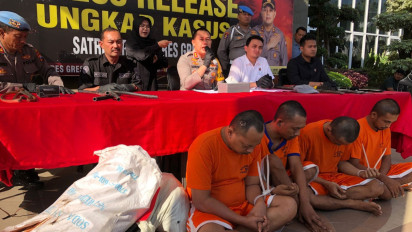 Apes, Usai Garong Kabel PLN, Empat Komplotan Maling Diringkus saat Asyik Tidur di Hotel