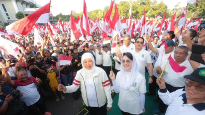 Gubernur Jatim dan Puluhan Ribu Warga Ramaikan Jalan Sehat, Sambut Tahun Baru Islam