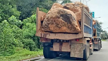 Warga Keluhkan Bahaya Mobil Angkutan Batu Gajah di Jalan Lintas Provinsi, Dishub Aceh Barat Tidak Memantau Aktivitasnya
