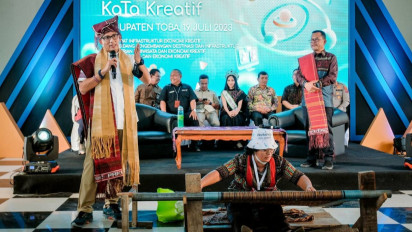 Kembangkan Pariwisata Danau Toba, Menparekraf Sandiaga Uno Alokasikan Rp5,7 Miliar untuk Pusat Kreasi Destinasi Pariwisata