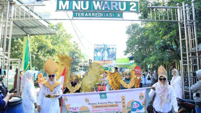 Peringati Tahun Baru Islam 1 Muharram 1445 H, Ratusan Siswa Ikuti Lomba Kreasi Kostum dan Bendera