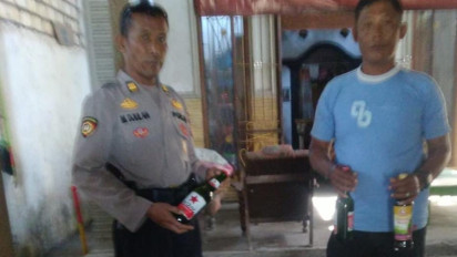 Polres Jombang Sita Puluhan Botol Miras dalam Razia Miras Bulan Muharam