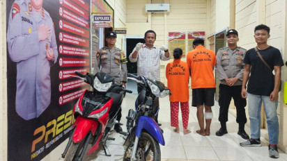 Dua Sejoli Terlibat Pencurian Dua Unit Sepeda Motor, Sang Pria Dihadiahi Timah Panas