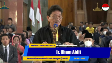 Diundang Dalam Peringatan 1 Syuro di Ponpes Al Zaytun, Ilham Aidit Putra Tokoh PKI DN Aidit Mengucapkan Kalimat-kalimat Menyentuh ini