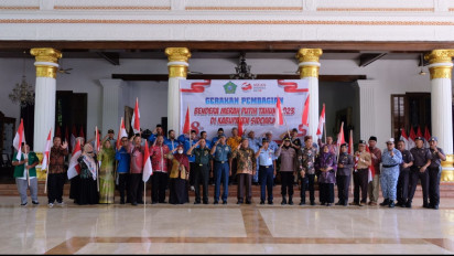 Kabupaten Sidoarjo Dukung Pembagian 10 Juta Bendera Merah Putih Jelang Peringatan HUT RI ke-78