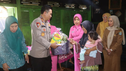Dukung Penurunan Stunting, Kapolres OKU Selatan Sambangi Anak Asuh