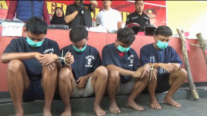 Bakar Motor dan Rusak Rumah Warga, Lima Pendekar Silat di Tuban Ditangkap