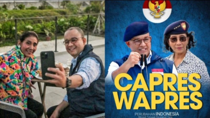 Bertemu di Pangandaran, Muncul Poster Capres Anies Baswedan dan Susi Pudjiastuti, Menuai Reaksi Warganet