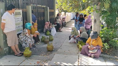 LPG 3 Kg di Magetan Langka, Warga Rela Antre di Agen