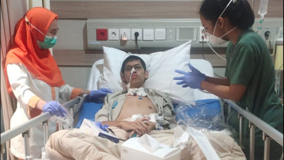 Kisah Pilu Sultan Rif'at Alfatih Leher Terjerat Kabel di Jaksel, Kini Tak Bisa Makan dan Bicara, Keluarga Minta Pertanggungjawaban PT Bali Tower