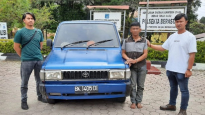 Maling Mobil Diciduk Polsek Berastagi dengan Bantuan Security Hotel Mikie Holiday