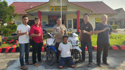 Diduga Mencuri Motor, Pasutri di Desa Sungai Ungar Utara Diamankan oleh Polsek Kundur Karimun