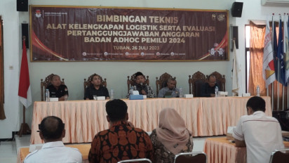 KPU Tuban Gelar Bimbingan Teknis Alat Kelengkapan Logistik Pemilu 2024