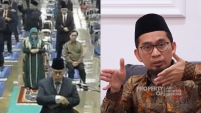 Salat 'Ngawur' Dipraktikkan di Al Zaytun, Shaf Perempuan dan Laki-laki Dicampur, Ustaz Adi hidayat Beri Penjelasan Menohok, Seharusnya... 