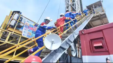 Direktur Utama PT Pertamina (Persero) Nicke Widyawati meninjau langsung Sumur Gulamo di PHR Duri, pada Kamis (27/7).