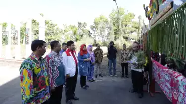 Kepala BPIP Prof. Drs. KH. Yudian Wahyudi, M.A., Ph.D., menjadi Keynote Speaker dalam Sosialisasi Nilai-Nilai Pancasila dalam Berbangsa dan Bernegara Menyongsong Pemilu yang Aman dan Damai, di Kabupaten Kapuas, pada Kamis (27/7).