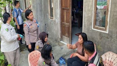 Datangi Rumah Korban Begal, Polres Sergai Lakukan Trauma Healing