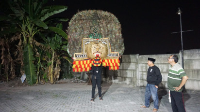 Pensiunan Polri Pelestari Seni Tradisional Reog di Sidoarjo, Ini Kisahnya…