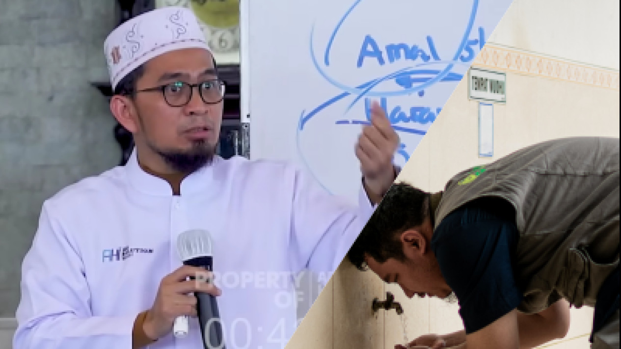 Hati-hati Keliru, jika Sudah Wudhu Lalu Kena Najis Ternyata Harus Lakukan Ini Kata Ustaz Adi Hidayat
            - galeri foto