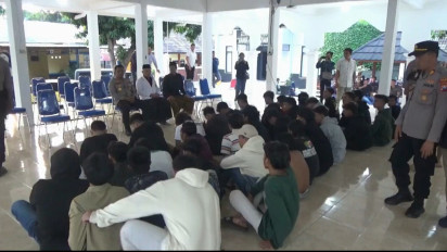 Bahaya, Pulukan Oknum Pesilat Ditangkap karena Bawa Sajam