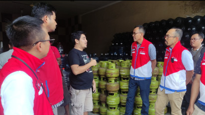 PT Pertamina Putra Niaga Sidak ke Pangkalan Elpiji di Kediri, Jamin Stok Aman
