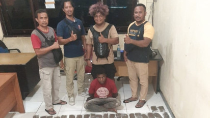 WNA Asal Papua Nugini Ditangkap Saat Bawa 9 Kg Ganja