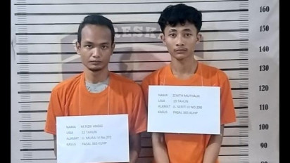 Polsek Percut Sei Tuan Ungkap Modus Pencurian Gunakan Aplikasi Kencan Khusus LGBT, 2 Pelaku Berhasil Diringkus.