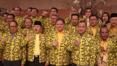 Bertemu Airlangga Hartarto di Bali, DPD Golkar Se Indonesia Kompak Tolak Munaslub