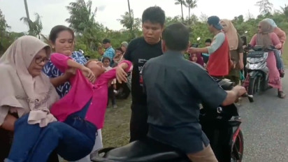 Viral! 2 Perempuan di Tapteng Histeris Usai Dijambret, Warga: Pelaku Gendut
