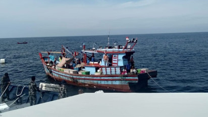 KKP Tertibkan 6 Kapal Nelayan Ikan yang Melanggar Aturan di Selat Malaka