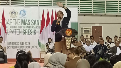Bangkitkan Ekonomi, Menparekraf Sandiaga Uno ajak Pelaku UMKM Gresik Perkuat Digitalisasi