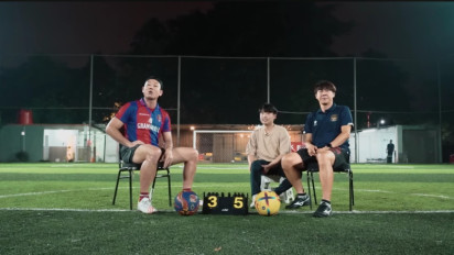 Bukan Kaleng-kaleng, Shin Tae-yong Perlihatkan Skill Mantap Saat Ditantang Pebasket 'Sombong' Main Sepakbola