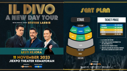 KonserKita Boyong IL DIVO ke Indonesia dalam '‘IL DIVO A NEW DAY TOUR 2023’, Simak Harga Tiketnya
