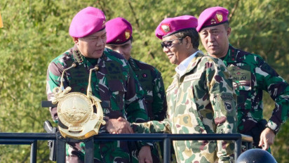 Mahfud MD Didapuk sebagai Warga Kehormatan Korps Marinir TNI Angkatan Laut