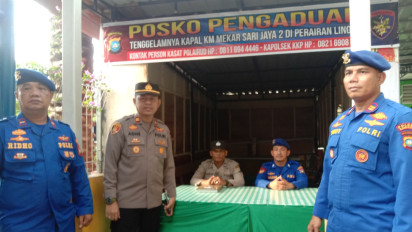 Dihantam Gelombang Tinggi, Kapal Ikan Mekar Jaya Tenggelam di Perairan Lingga