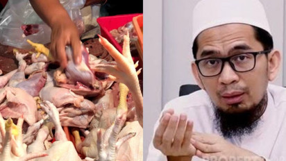 Ternyata Hukum Daging Ayam yang Dibeli di Pasar Menurut Ustaz Adi Hidayat Begini....