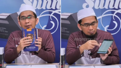 Membaca Al Quran Pakai HP Memangnya Boleh? Ustaz Adi Hidayat Jelaskan Hukumnya, Ternyata Hal Tersebut...