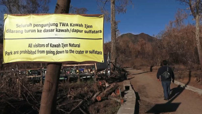 Status Gunung Ijen Berubah Normal, Pengunjung Tetap Dilarang Menginap di Kawah