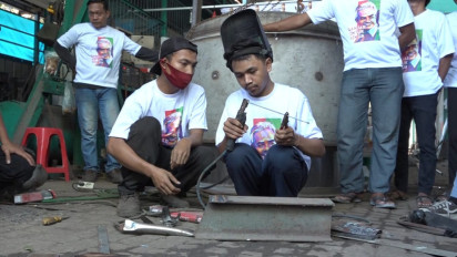 Relawan Ganjar Creasi Adakan Pelatihan Pengelasan bagi Masyarakat Sidoarjo