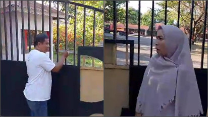 Viral, Gaji Belum Dibayar, Pintu Gerbang Kantor Dinas PU Jeneponto Ditutup Tukang Kunci