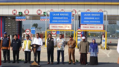 Presiden Jokowi Resmikan Tol Bocimi Seksi II