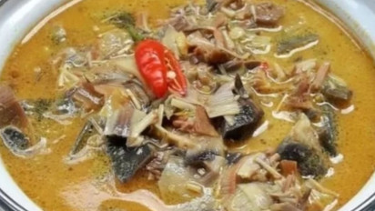 Gulai Jantung Pisang Khas Masakan Tradisonal Warga Muba