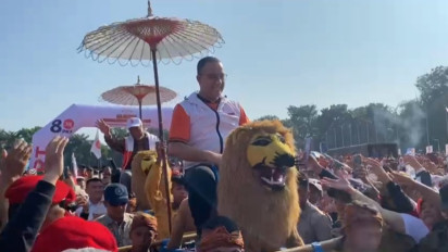 Anies Baswedan Singgung soal Harga Pangan Mahal dan Lapangan Pekerjaan di Jalan Sehat PKS