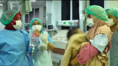 Begini Kondisi Bayi Kembar Siam Kaki Empat, Muhammad Karunia Pasca Operasi Pemisahan