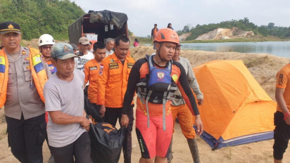 Tim SAR Temukan Jasad Korban Tenggelam di Lubang Bekas Tambang Batu Bara Jambi