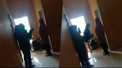 Diduga Sarang Kumpul Kebo, Puluhan Emak-emak Ngamuk Gerebek dan Usir Warga Dari Rumah Kontrakan di Deli Serdang