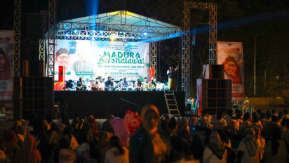 Deklarasi Relawan Cak Fauzi Madura untuk Kontestasi Pilgub Jatim 2024 Dihiasi dengan Shalawat