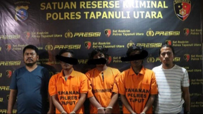 Polisi Ringkus 5 Sindikat Curanmor di Tapanuli Utara