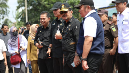 Tinjau Gerakan Tanam Padi El Nino di Sumsel, Mentan SYL Pastikan Kondisi Beras Nasional Aman